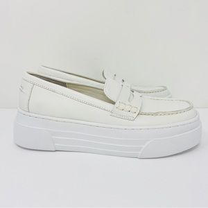 J Slides White Platform Loafers never worn